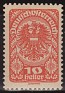 Austria - 1919 - Escudo Armas - 10 H - Naranja - Austria, Coats Of Arms - Scott 205 - 0